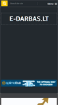 Mobile Screenshot of e-darbas.lt