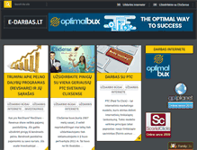 Tablet Screenshot of e-darbas.lt